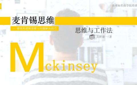 麦肯锡思维--全球知名商学院培训教程.ppt