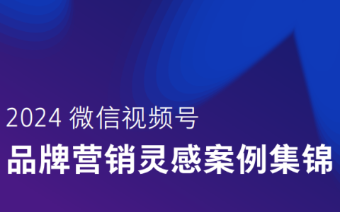 2024微信视频号品牌营销灵感案例集锦