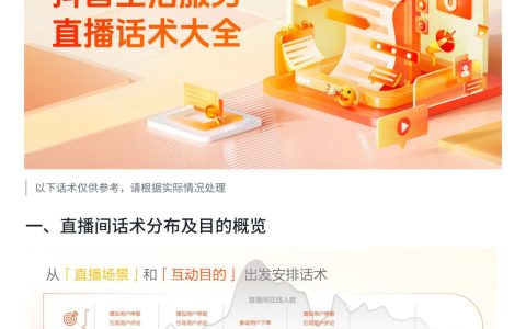 抖音生活服务直播话术大全