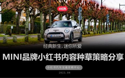 MINI中国小红书内容种草策略分享