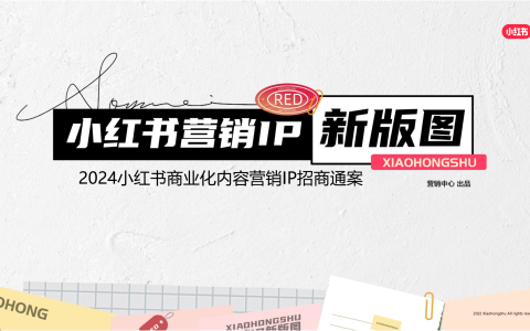 2024小红书营销IP新版图：母婴健康行业招商通案