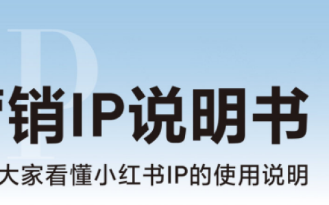 小红书：小红书营销IP说明书：一本大家看懂IP的使用说明