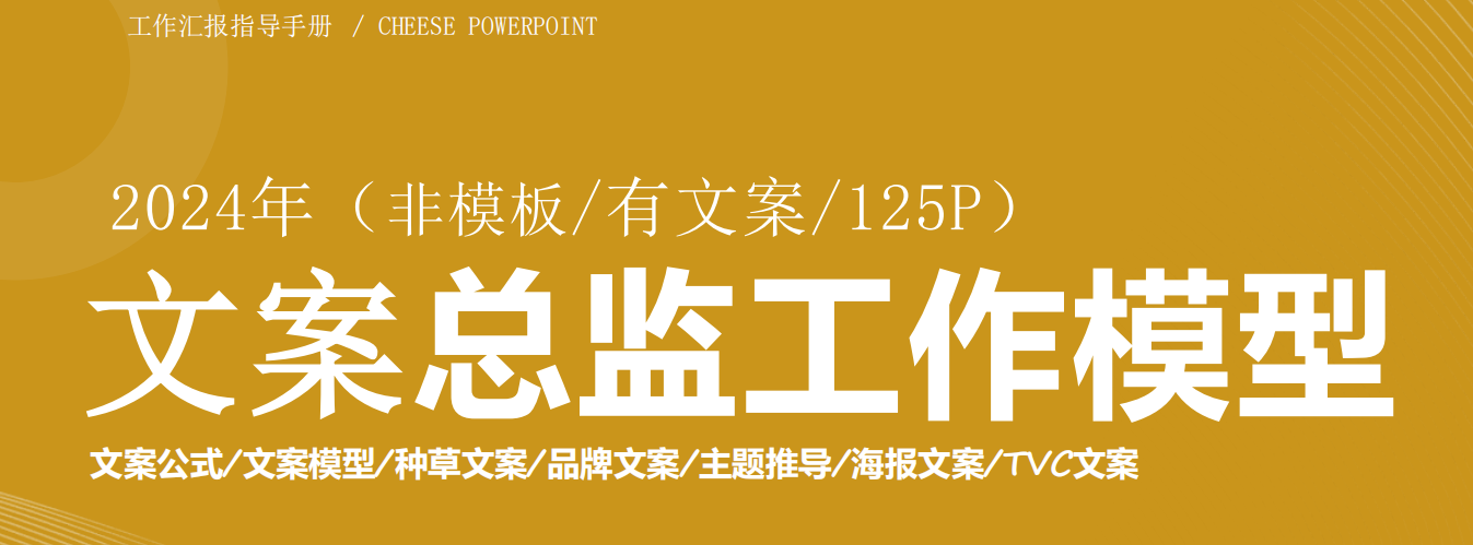文案总监工作模型（125P）