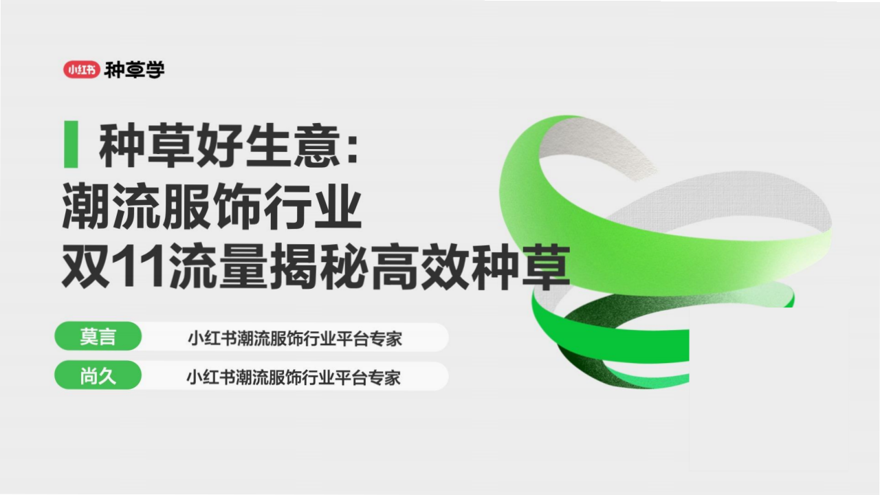 小红书潮流服饰行业双11流量揭秘高效种草