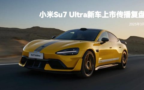 🆓小米Su7 Ultra 新车上市传播复盘