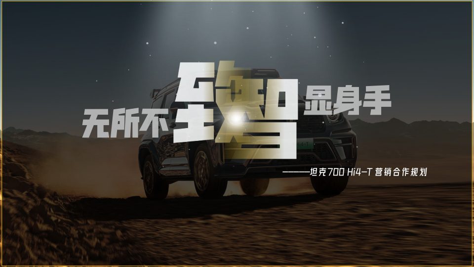 ⭐坦克700 SUV营销合作规划