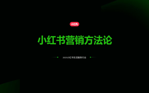 ⭕2025小红书营销方法论.ppt
