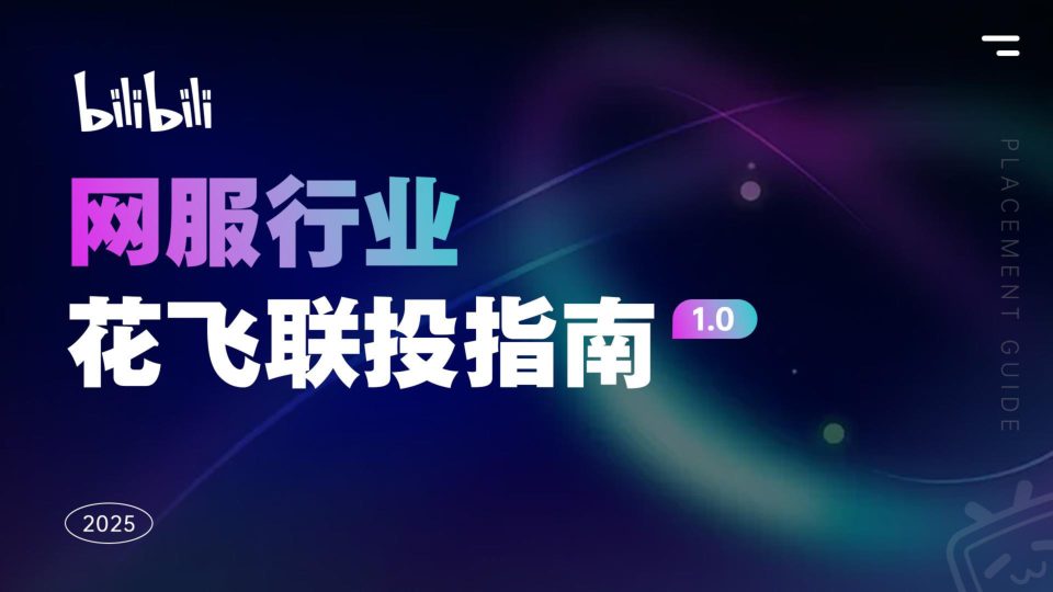 ⭐哔哩哔哩-2025年网服行业花飞联投指南
