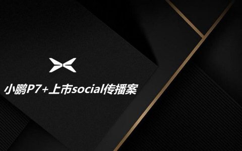 ⭕小鹏P7汽车上市social传播方案