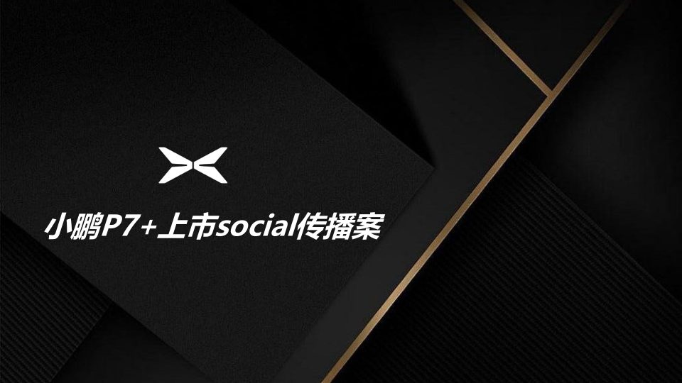 ⭕小鹏P7汽车上市social传播方案