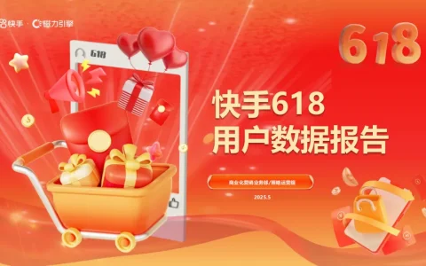 ⭕2025年快手618用户数据报告