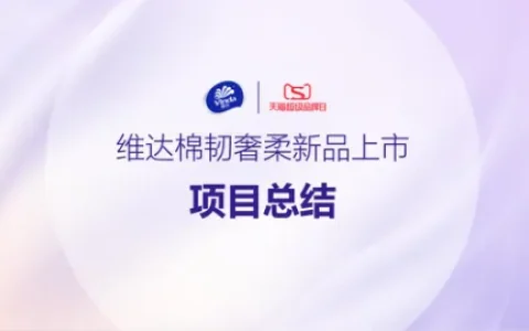 ⭕维达新品上市项目总结