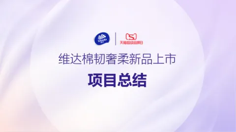 ⭕维达新品上市项目总结