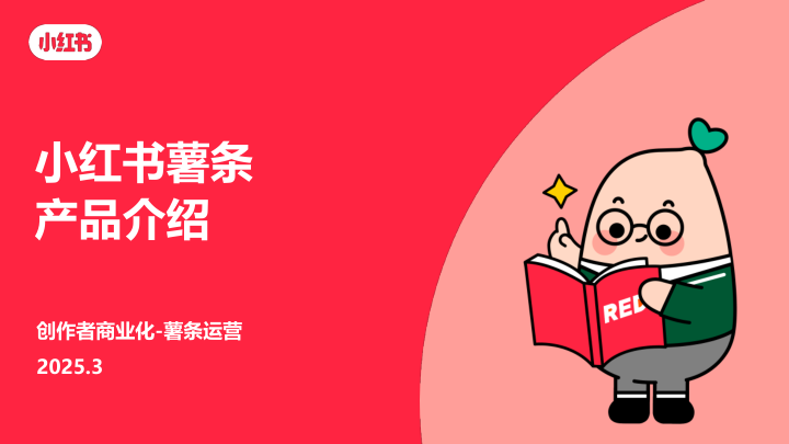 2025年小红书薯条产品介绍