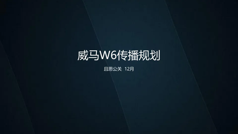 国产新能源汽车-威马品牌传播规划