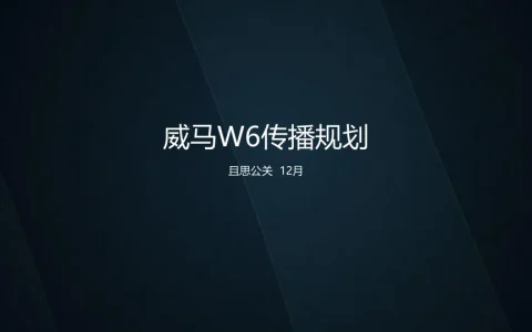 ⭕国产新能源汽车-威马品牌传播规划