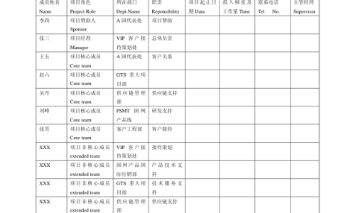 ⭐华为项目管理10大模板