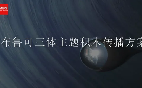 ⭕布鲁可三体主题积木传播方案