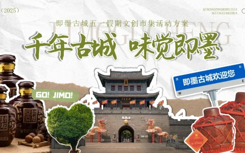 ⭐2025即墨古城五一假期文创市集活动方案【文旅项目】