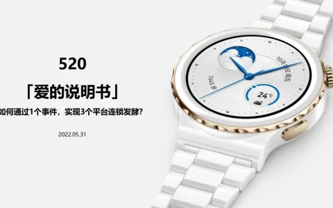 ⭐华为手表“520爱的说明书”传播方案