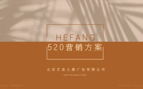 ⭕HEFANG 珠宝520营销方案