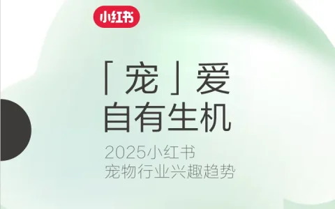 ⭐「宠」爱自有生机—2025小红书宠物行业兴趣趋势