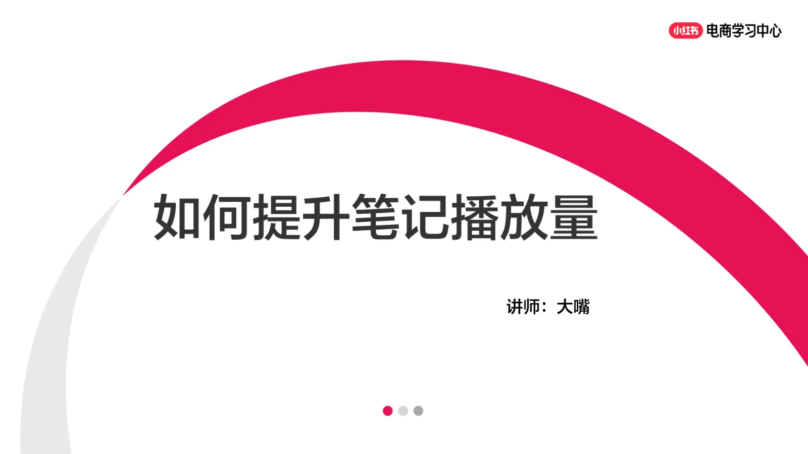 ⭕如何提升小红书笔记播放量