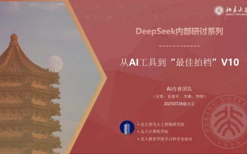 ⭐北京大学：2025年从AI工具到“最佳拍档”V10