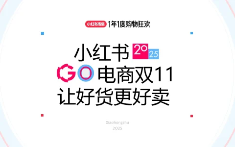 ⭕2025小红书电商双11-大服饰行业运营分享