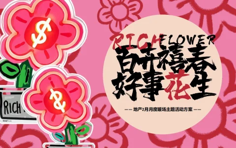 ⭐2024年2月月度暖场“百卉禧春 好事花生”主题活动策划方案