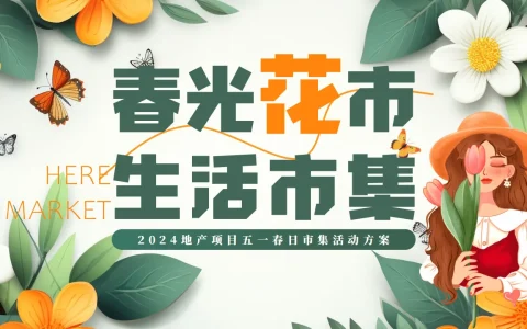⭐2024地产项目五一春日市集活动方案