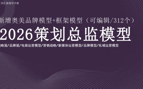 🔥2026策划总监模型