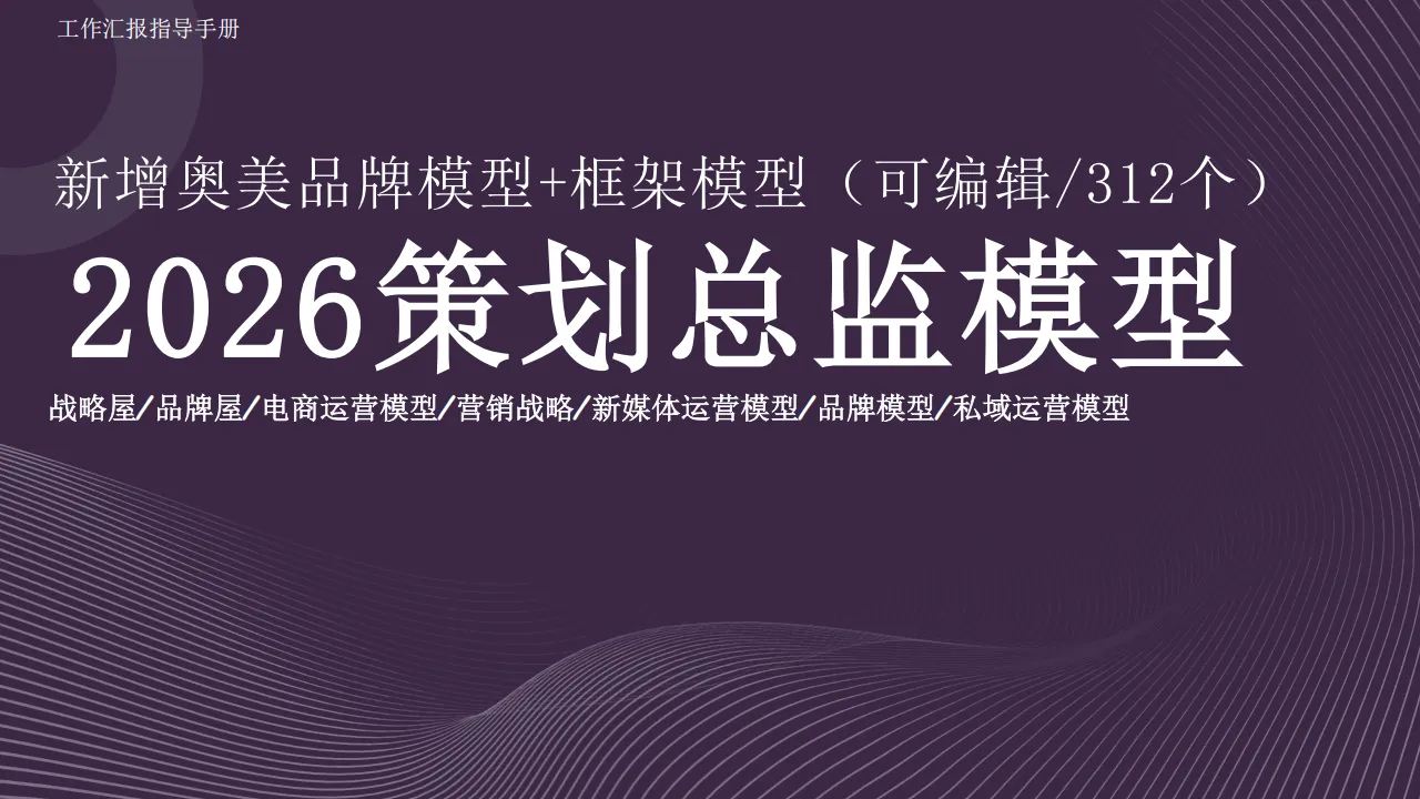 🔥2026策划总监模型
