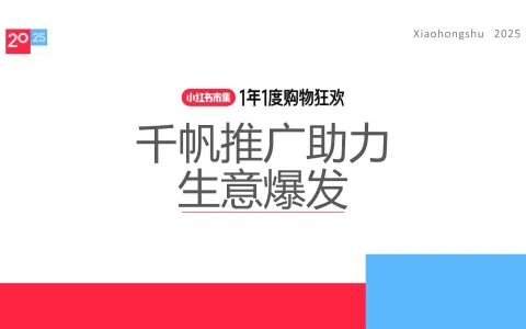 ⭕2025小红书双11电商大促推广指南