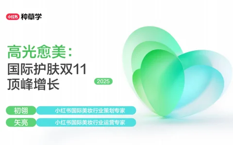 ⭕2025小红书双11-国际护肤行业顶峰增长