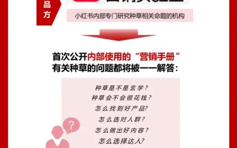 2025小红书种草营销手册