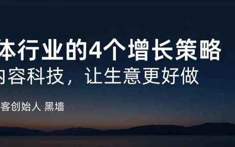 黑墙：2025实体店生意破局的四个方向