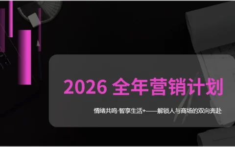 2026全年营销计划